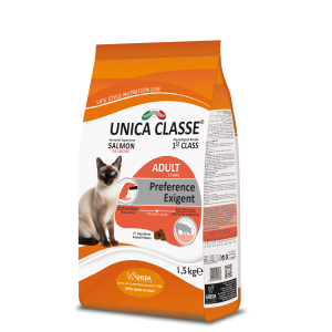 Unica Classe сухой корм для привередливых кошек (лосось), 1,5кг