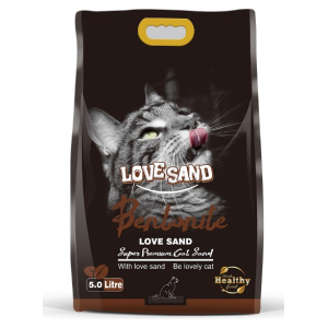 Наполнитель бентонитовый LOVE SAND  с ароматом кофе,5 л
