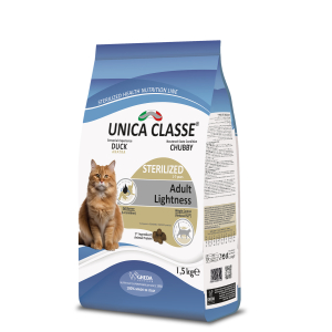Unica Classe Корм сухой для стерилизованных кошек (утка), 1,5кг