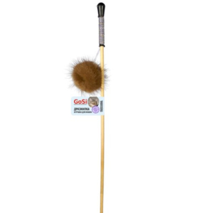 Махалка-Удочка "Пушистик из натуральной норки" (шар звенящий из натуральной норки)