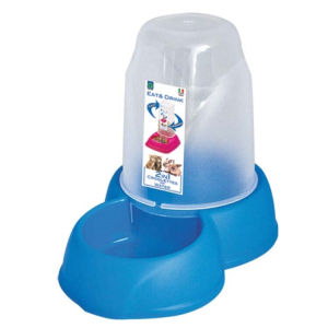 Поилка-кормушка Georplast круглая пластиковая универсальная, 1,6 л