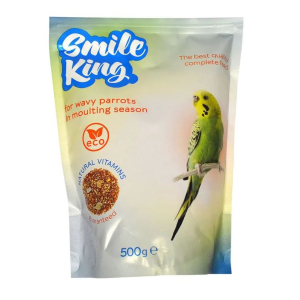 Smile King Корм для волнистых попугаев в период линьки ,500гр