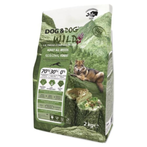 Dog&Dog Wild Regional Forest Adult All Breeds для взрослых собак всех пород (свинина, кабан, олень), 2 кг
