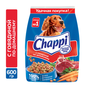 Chappi Корм сухой для собак всех пород (говядина по-домашнему), 15кг