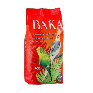 ВАКА корм для мелких и средних попугаев 500гр