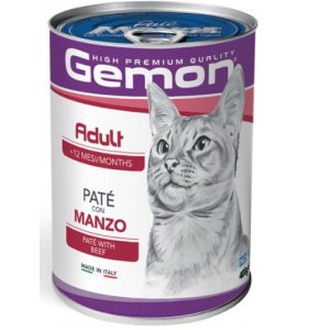 Gemon Cat Adult PATE Beef для кошек паштет с говядиной ,400г