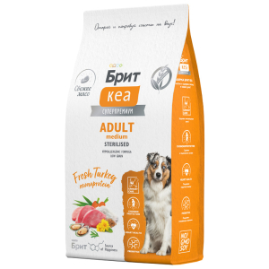 Брит Кеа Dog Adult Medium Sterilised Monoprotein сухой корм для стерилизованных собак средних пород (индейка) 3кг