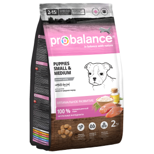 Распродажа ProBalance Puppies Small&Medium сухой корм  для щенков малых и средних пород,2кг срок до 09.03.26