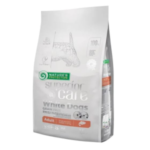 45834 Natures Protection SC White Dogs Grain Free Salmon 1,5кг сух.корм д/с мелких пород с лососем, беззерновой