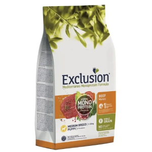 Exclusion Monoprotein Noble Grain Puppy Medium сухой корм для щенков средних пород (Говядина), 3кг