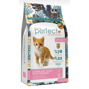 Perfect Kitten Cat Food with Chicken для котят (курица), 1,5кг