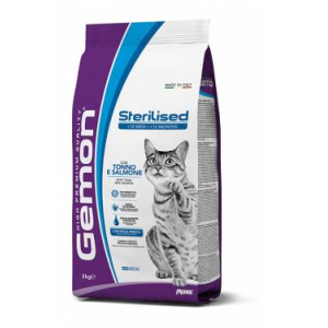 Gemon Cat Adult Sterilized сухой корм для кошек с тунцом и лососем 2кг