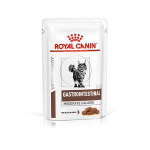 Royal Canin Gastrointestinal Moderate Calorie Корм консервированны для кошек с нарушениями пищеварения при панкреатите, соус, 0,085 кг