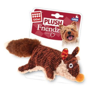 Gigwi Игрушка для собак Лиса с пищалкой 9см, серия PLUSH FRIENDZ