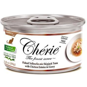 Pettric Cherie консервы для кошек тунец с курицей в подливке