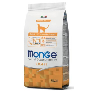 Monge Cat Speciality Line Light низкокалорийный корм для взрослых кошек, 1,5кг