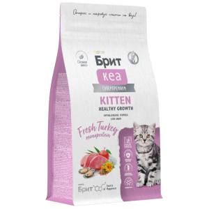 Брит Кеа Kitten Healthy Growth сухой корм для котят, беременных и кормящих кошек (индейка) 1,5кг