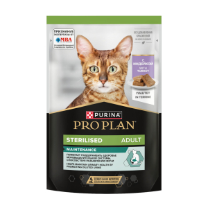 Pro Plan влажный корм для стерилизованных кошек, паштет (индейка) 75гр