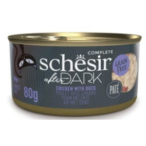 Schesir AFTER DARK паштет для кошек (курица, утка), 80 гр