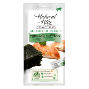 Лакомство Pettric Natural Kitty крем-суп для кошек (курица, морские водоросли) (4*12г)