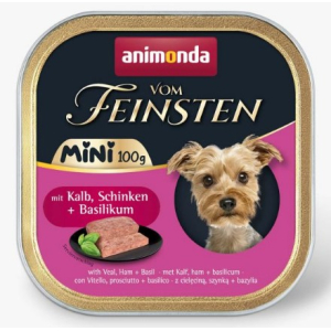 Animonda Vom Feinsten Мини для собак  с телятиной, ветчиной и базиликом,100г