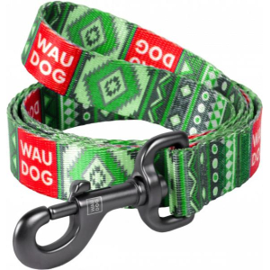 Collar Waudog Поводок для собак (этно зеленый)