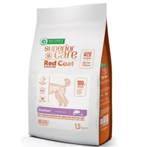 Nature's Protection GF Red Coat Junior Small для щенков мелких пород с рыжей шерстью, 1,5кг