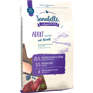 Bosch Sanabelle Корм сухой гипоаллергенный для кошек, предпочитающих вкусовое разнообразие (страус), 10кг