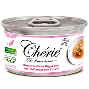 Cherie хлопья тунца с кусочками дикого лосося в подливке