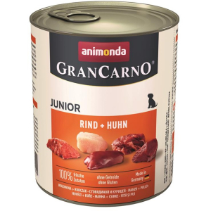 Animonda Gran Carno Junior  консервы для щенков (говядина\курица) 800гр