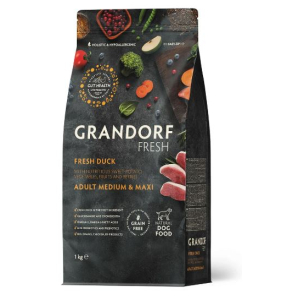 Grandorf Fresh Adult Medium & Maxi беззерновой сухой корм для собак средних и крупных пород (утка, батат) 1кг