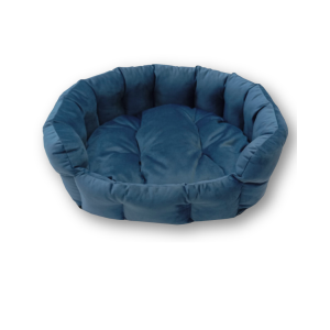 Лежанка для животных HAPPY FRIENDS овальная "Absinthe",  57*46*17 см, (мебельная ткань "Голландский велюр")