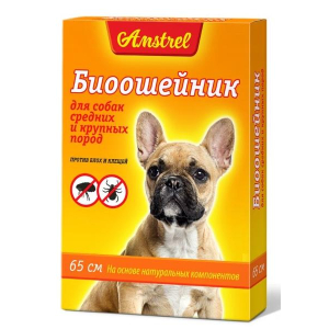 Amstrel Антипаразитный ошейник для кошек и мелких собак, 65см