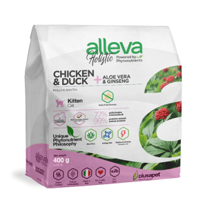 Alleva Holistic Корм сухой беззерновой для котят (курица, утка), 0,4кг