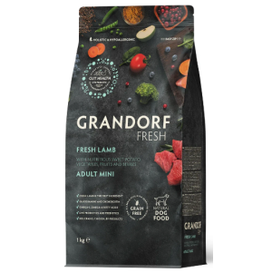 Grandorf Fresh Adult Mini беззерновой гипоаллергенный корм для собак мелких пород (ягненок с бататом), 1кг