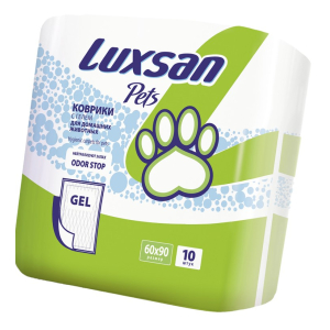 Коврики (пеленки) LUXSAN Premium GEL для животных 60х90, 10 шт