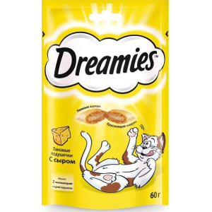 Dreamies Лакомые подушечки для кошек (сыр), 60г