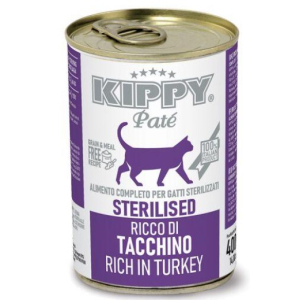 Kippy Pate Sterilised Cat Паштет с индейкой, 400 г