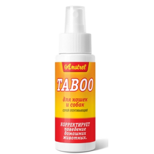 Amstrel ТАБУ Спрей отпугивающий для кошек и собак, корректирует поведение, 100мл