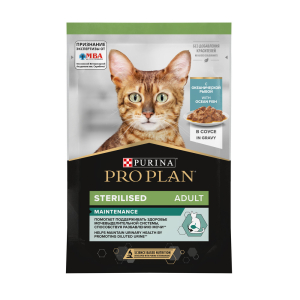 Purina Pro Plan Корм консервированный для стерилизованных кошек (океаническая рыба в соусе), 85г