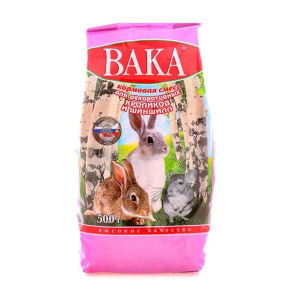 ВАКА корм для шиншилл и декоративных кроликов 500гр