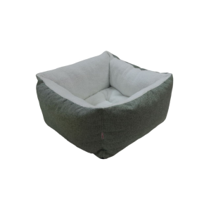 Лежанка "Пухлик "Уют " для животных "Happy Friends", мебельная ткань+мех, 47*47*26 см