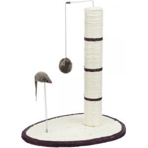 "TRIXIE" Когтеточка-столбик для кошек с шариком и мышкой на пружинке, 50 см