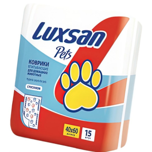 Коврики (пеленки) LUXSAN Premium для животных 40х60, (упак 15 шт)