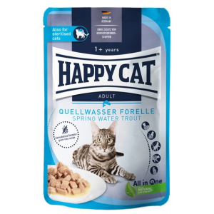 Happy Cat Culinary Meat in Sauce QuellwasserForelle Мясные кусочки в соусе из речной форели для кошек, 85 гр