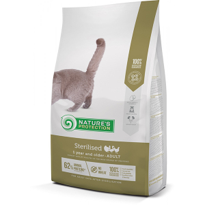 Nature's Protection Sterilised Корм сухой для стерилизованных кошек (птица), 7кг