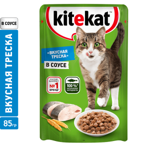 Kitekat Корм консервированный для кошек (рыба в соусе), 0,085кг