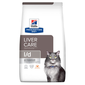 Hill's сухой корм для кошек l/d при заболеваниях печени, с курицей 1,5кг