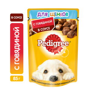 Pedigree Корм консервированный для щенков (говядина), 85г