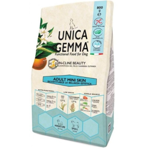 Unica Gemma Skin Adult Mini для собак мелких пород, здоровье кожи и шерсти, 800 гр